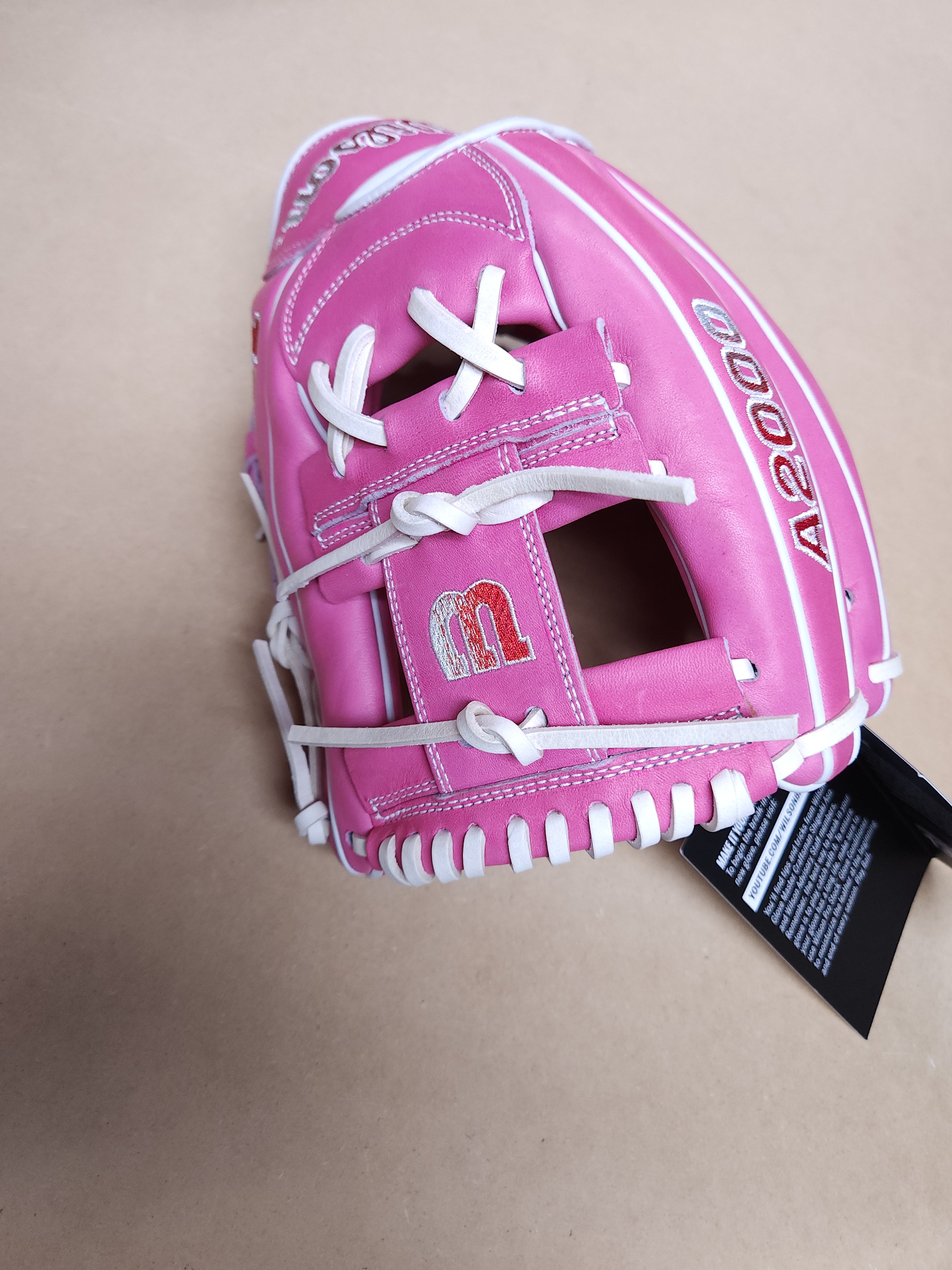 Wilson A2000 Glove of the Month (GOTM) February 2023 Flamingo Pink 178