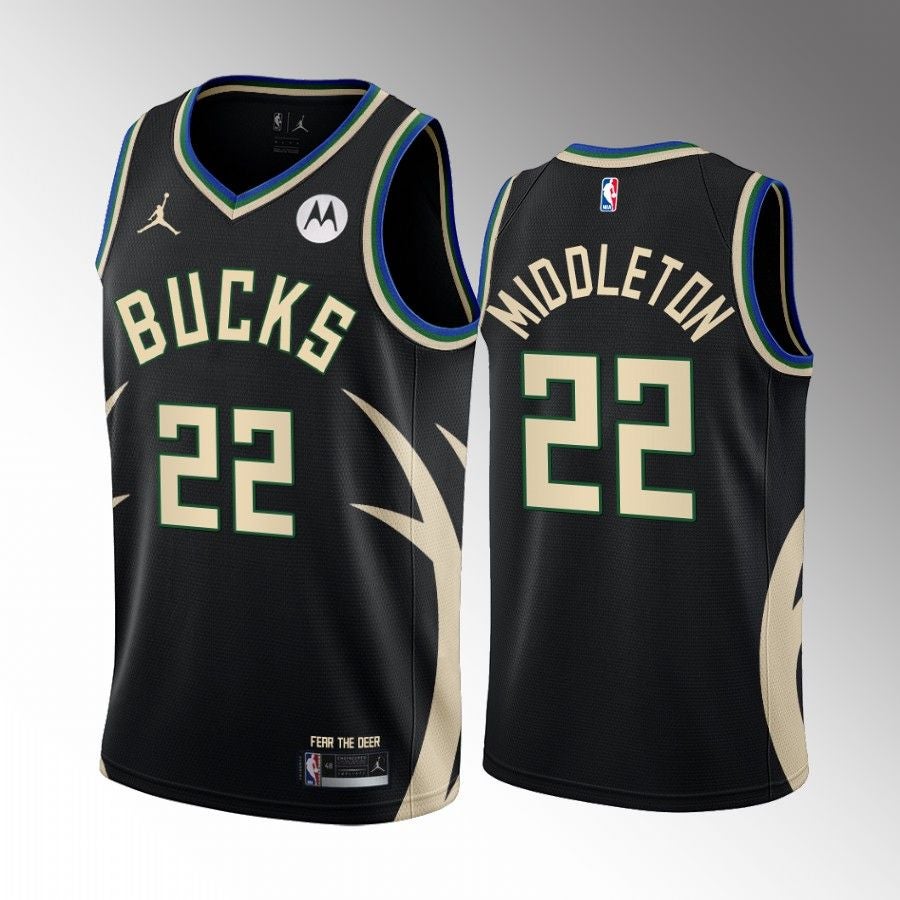 Milwaukee Bucks Wesley Matthews 2022-23 City Edition Jersey Blue