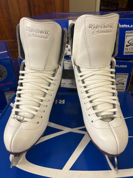New Riedell 133 Diamond Set Ice Skates Size 7 Medium Width