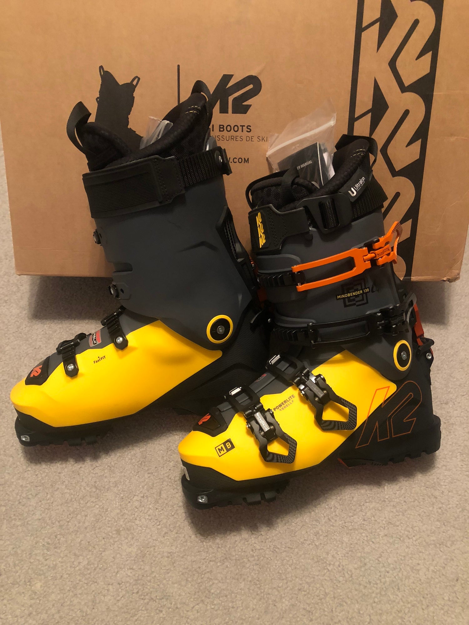 K2 MINDBENDER 130 LV - Botas de esquí hombre black/blue/orange