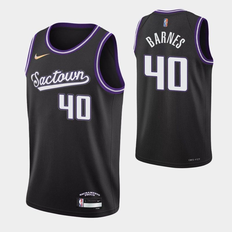 Sacramento Kings Harrison Barnes 75th Anniversary City Black