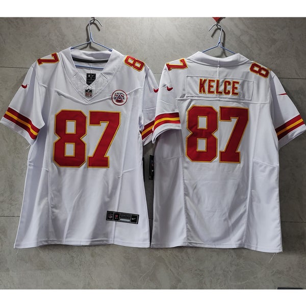 Men's Nike Travis Kelce White Kansas City Chiefs Vapor F.U.S.E. Limited Jersey