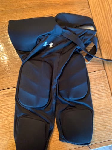Black Youth Used Medium Under Armour Game Pants