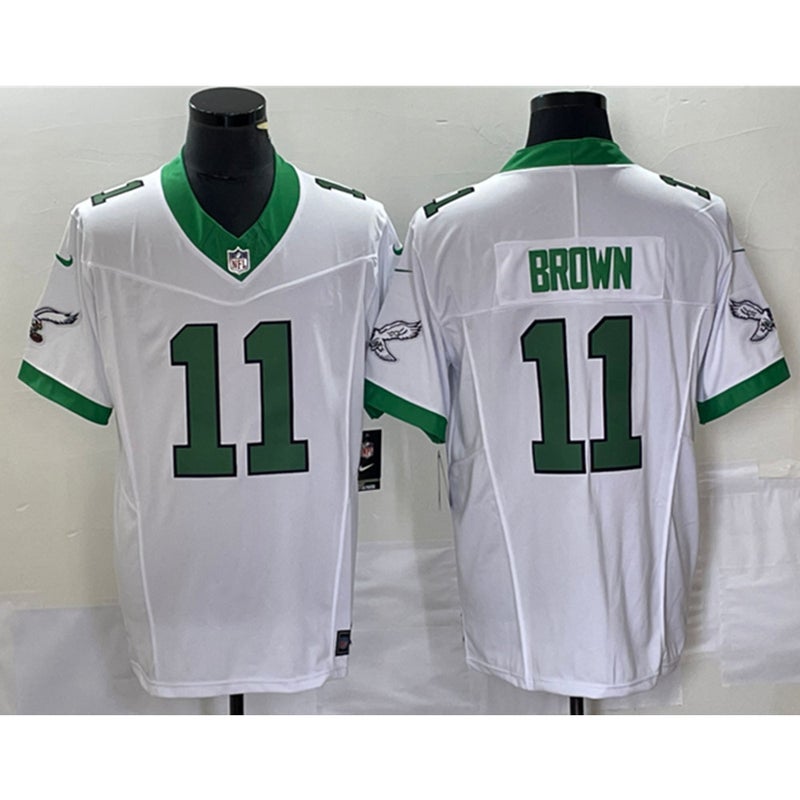 Men's Nike A.J. Brown White Philadelphia Eagles Game Jersey