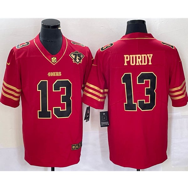 San Francisco 49ers Nike Game Team Colour Jersey - Scarlet - Brock Purdy -  Mens