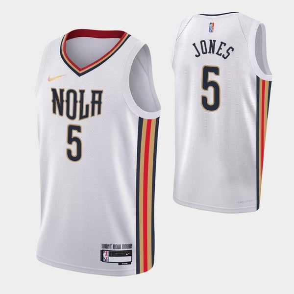 Memphis Grizzlies Tyus Jones Navy 75th Anniversary City Jersey