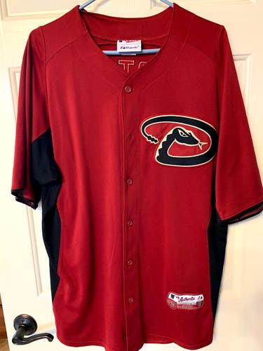 MLB Arizona Diamondbacks #10 Justin Upton Authentic Batting Practice Jersey