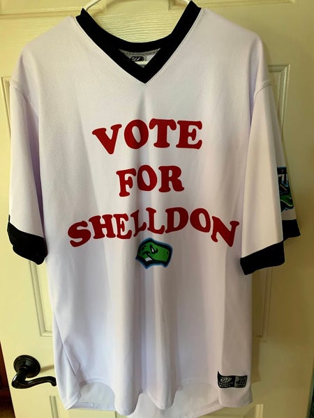 MiLB Daytona Tortugas #14 Game Worn 'Vote For Shelldon' Jersey