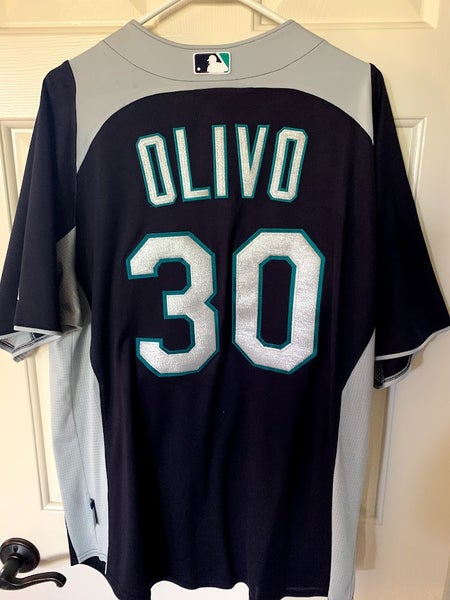 MLB Seattle Mariners #30 Miguel Olivo Batting Practice Jersey