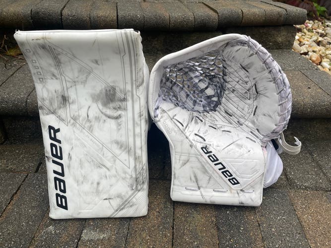 Bauer Mach glove and blocker (regular)