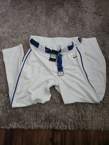 White Adult Men's New XL Nike Game Pants w/ belt