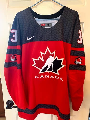 Team Canada 2018 World Junior Hockey Championships #3 Conor Timmins Jersey