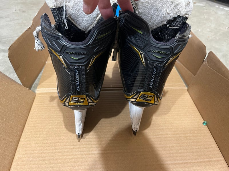 Used Sz 4 Junior Bauer Supreme 2S Pro Hockey Goalie Skates