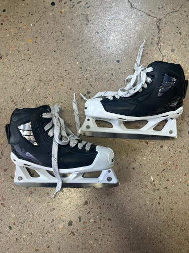 Junior Used True Custom Pro Hockey Goalie Skates D&R (Regular) 4.0