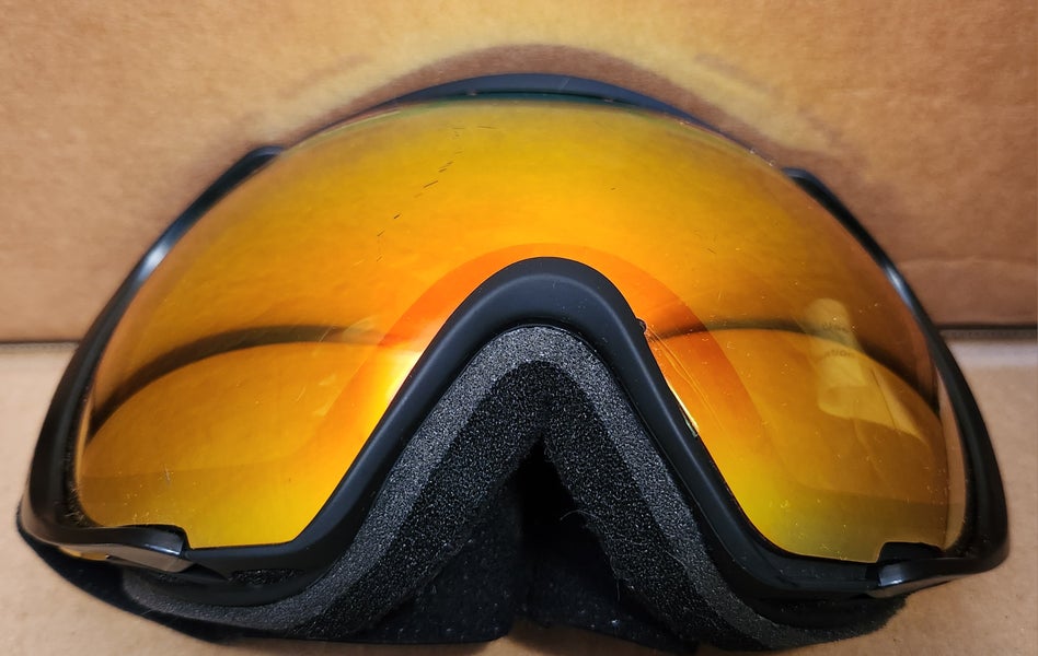 Bolle Anchor Ski Goggles Black Frames Fire Orange Lens, Unisex Medium Large