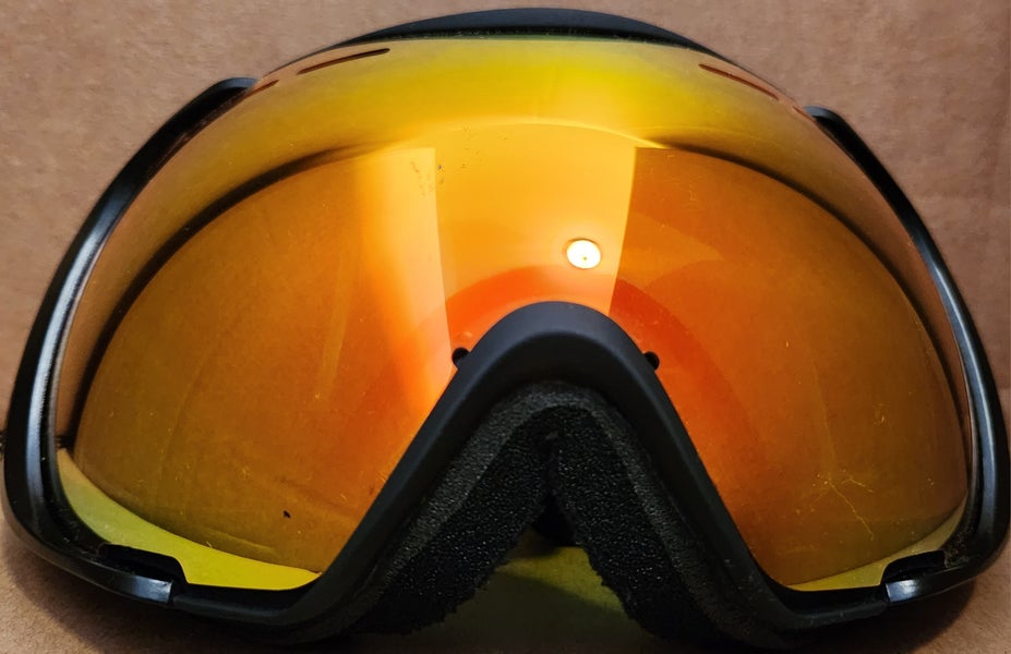 Bolle Anchor Ski Goggles Black Frames Fire Orange Lens, Unisex Medium Large