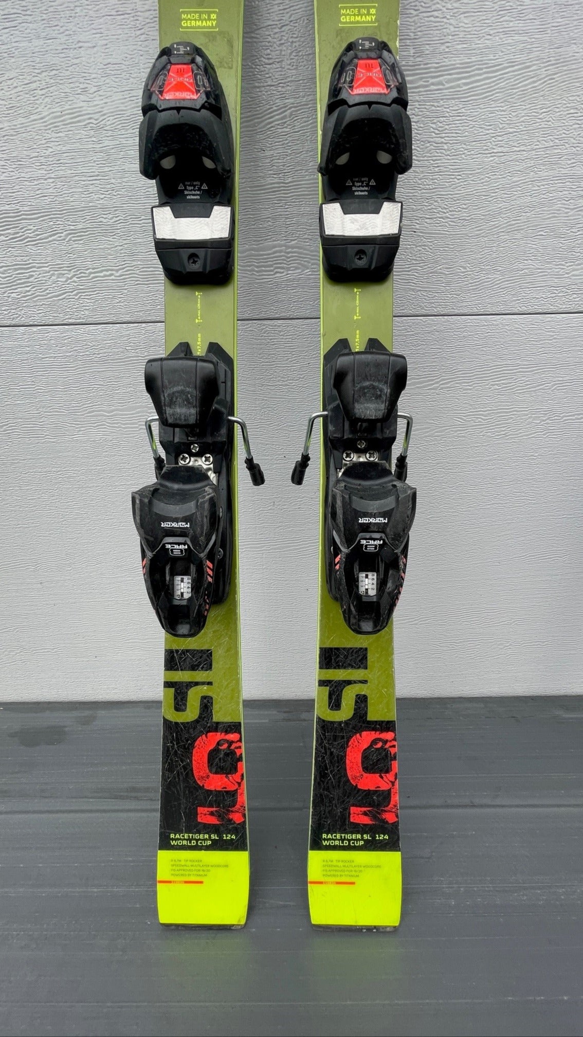 Volkl Racetiger SL 124cm with bindings | SidelineSwap | Buy Volkl Racetiger SL 124cm with bindings | SidelineSwap | Buy