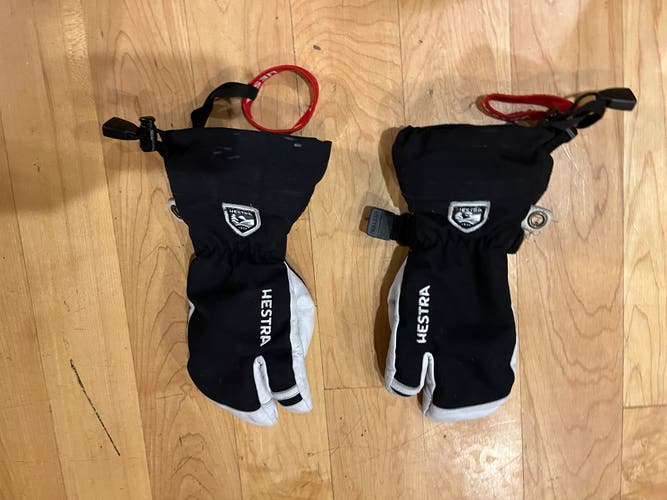 Black Used Medium/Large Hestra Gloves