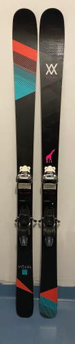 Used Women's 2016 Volkl 170 cm All Mountain Kenja Skis With Bindings Max Din 13