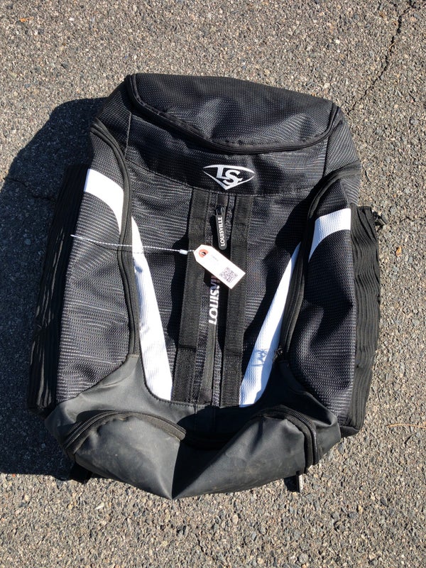 Louisville Slugger Red Gray SABPK Stick Pack Baseball Bat Bag Backpack  DAMAGED