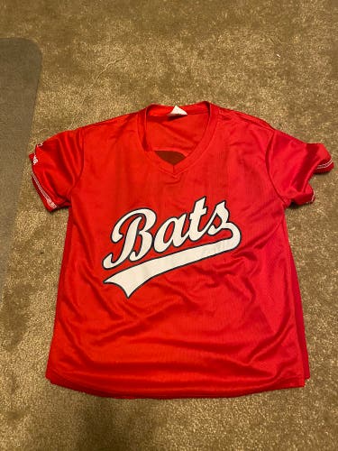 Red New Medium Louisville Bats Jersey