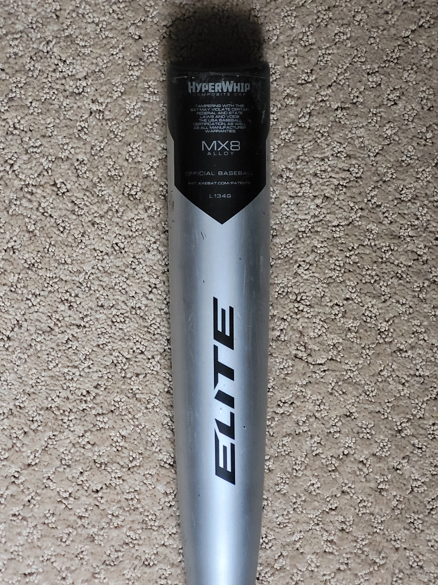 Used USA Certified 2019 AXE Hybrid Elite Bat (-5) 27 oz 32" L134G