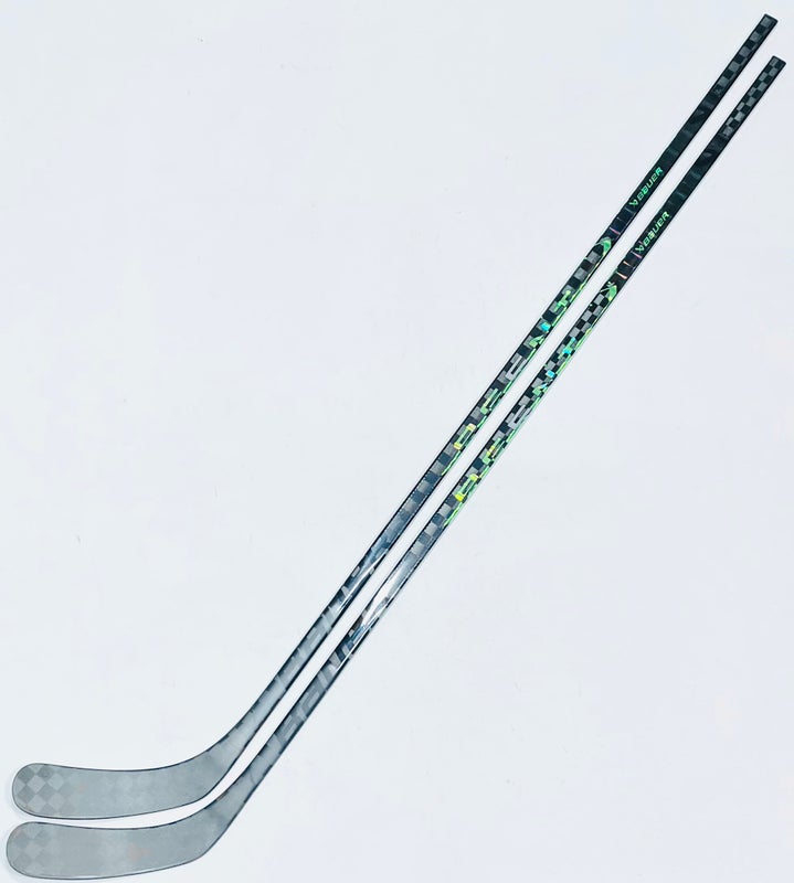2 Pack Custom Green Bauer Hyperlite Hockey Stick-RH-102 Flex-P92