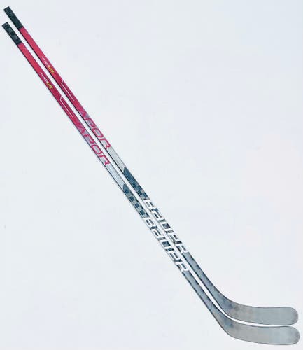 New 2 Pack Bauer Vapor AG5NT (Red Hyperlite Dress) Hockey Stick-LH-87 Flex-Malkin Pro Curve-Grip