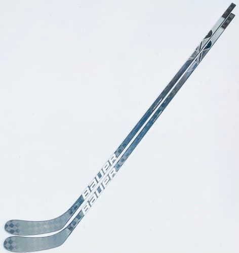 New 2 Pack Custom Silver Bauer Nexus GEO (2N Pro XL Build) Hockey Sticks-RH-Ovi Pro Curve-87 Flex