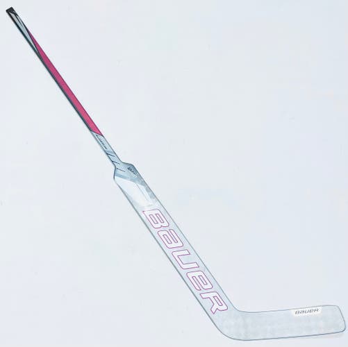 New Custom Red Bauer Supreme Ultrasonic Goalie Hockey Stick-Regular-P31-Bauer Stamp 26"
