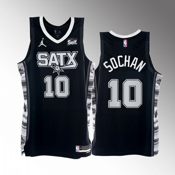 San Antonio Spurs Jeremy Sochan 2022-23 Black Statement Edition Jersey