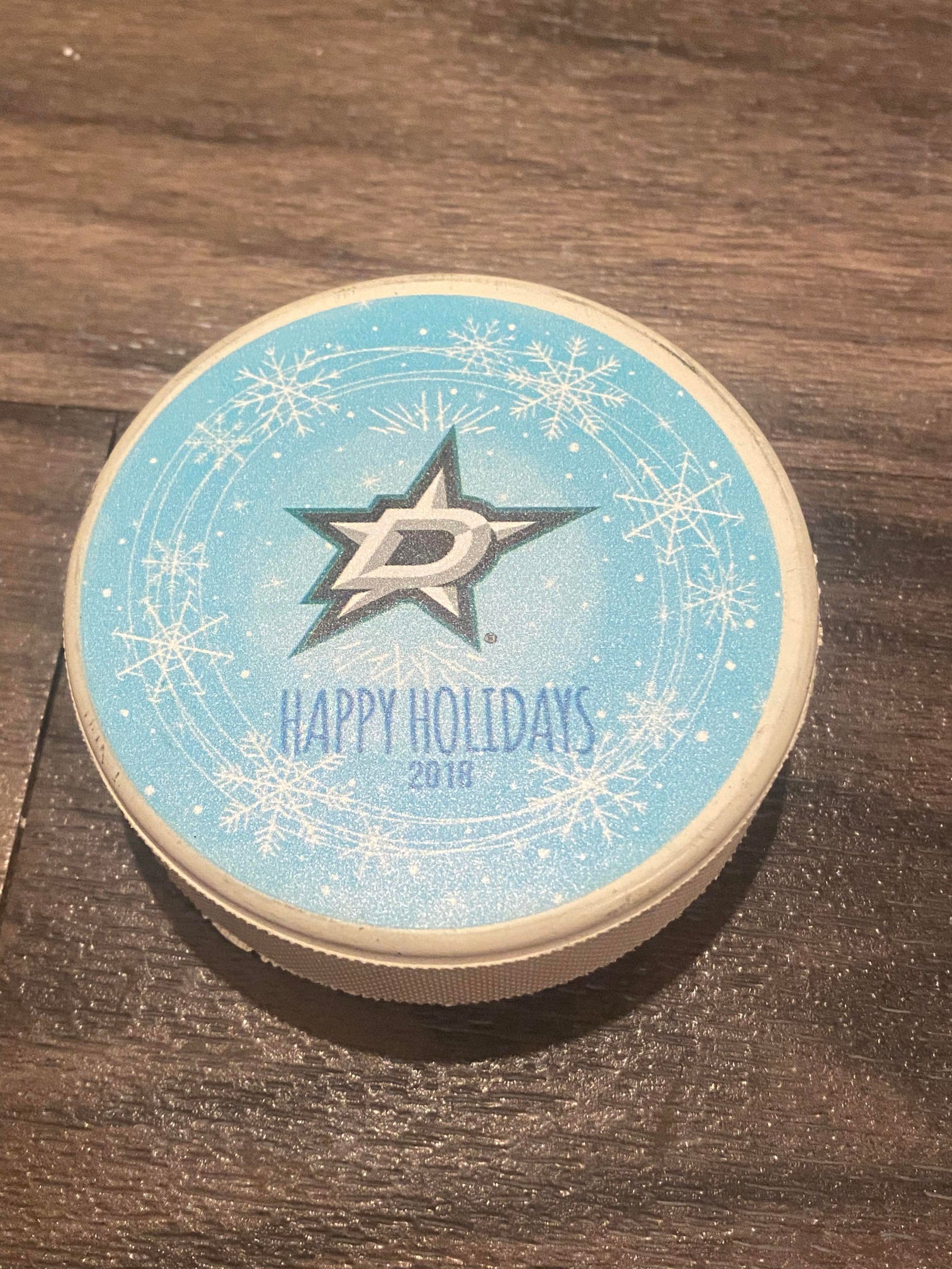 Dallas Stars Happy Holidays 2018 Collectible Hockey Puck