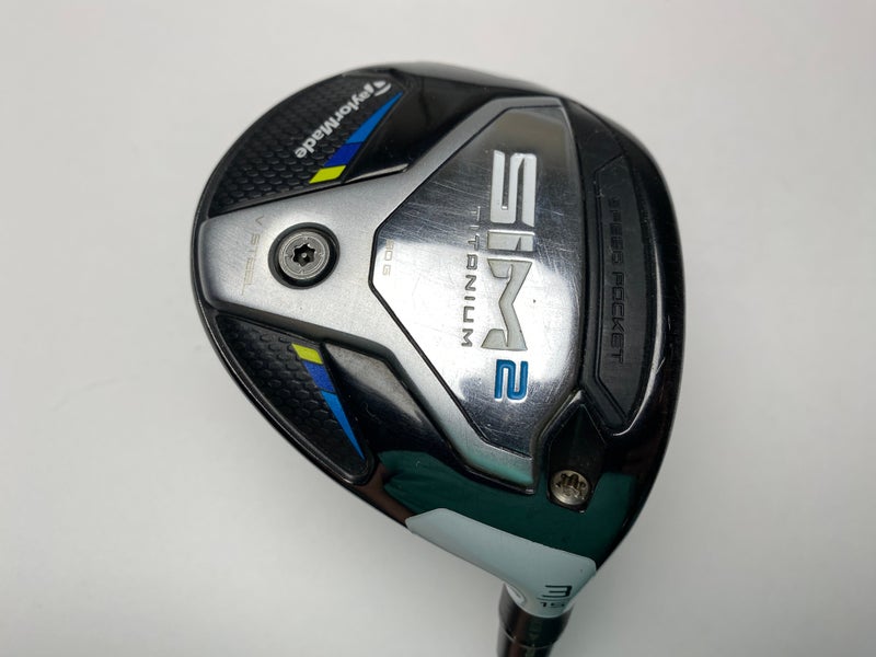 Taylormade SIM2 Titanium 3 Fairway Wood 15* Tensei Blue Raw AV Series Stiff RH