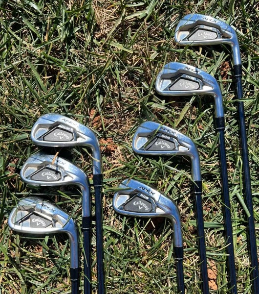 Men's Callaway Stiff Flex Steel Shaft Apex DCB 21 Iron Set