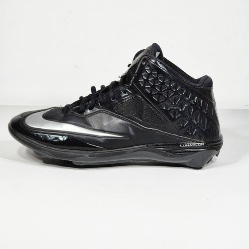 Nike Lunar Code Pro 3/4 D Black/ Silver 579668-002 Football Cleats Size 9