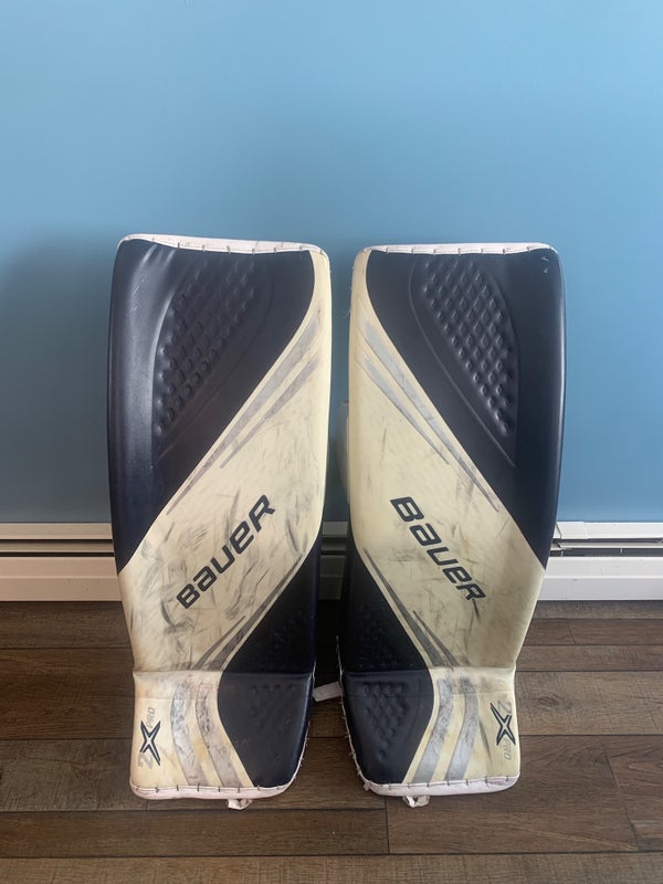 Jordan Binnington St. Louis Blues Autographed Game-Used Red Goalie Pads from The 2021 NHL Season