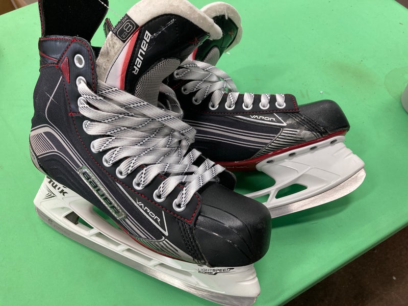 Senior Used Bauer Vapor X500 Hockey Skates EE (Extra Wide) 8.0
