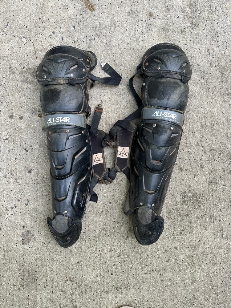 Used All Star System 7 Catcher's Leg Guard