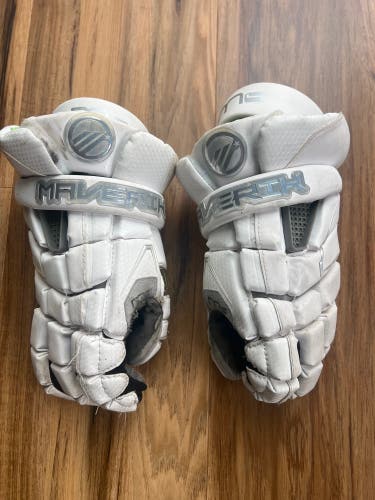 Used Player's Maverik 10" M4 Lacrosse Gloves