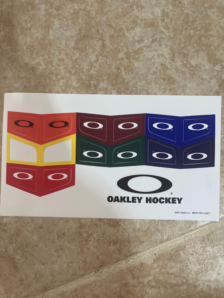 Oakley Hockey Visor Decal