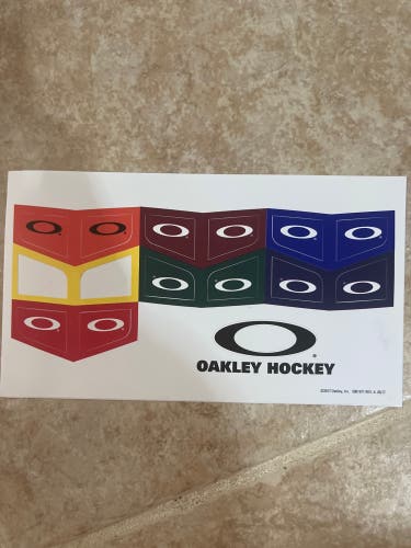 Oakley Hockey Visor Decal