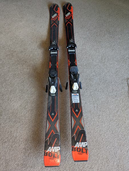 2014 k2 used skis Used Unisex 2014 K2 144 cm All Mountain AMP Bolt Jr Skis With Bindings |  SidelineSwap