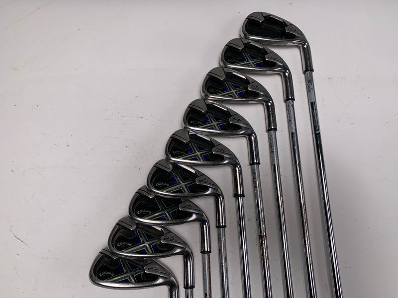 Callaway X-22 Iron Set 3-PW+SW True Temper SpeedStep 80g Regular Steel Mens RH