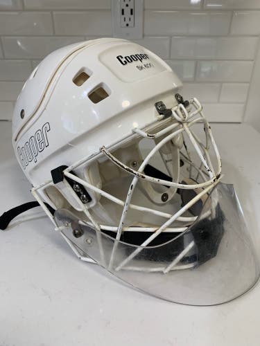 Cooper SK600 HM30 GTP Goalie Combo Helmet Vintage 1980s Made in Canada