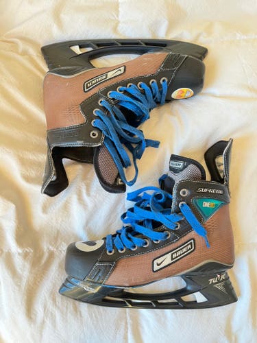 Senior Used Bauer Supreme One90 Hockey Skates Extra Wide Width Size 7.5