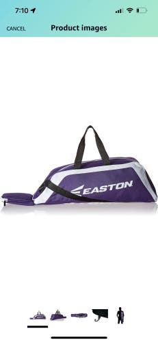 New! Easton E100T Purple baseball Tote bat bag