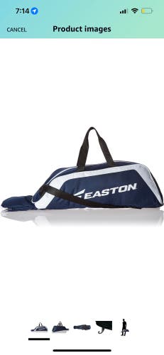 New! Easton E100T Navy baseball Tote bat bag