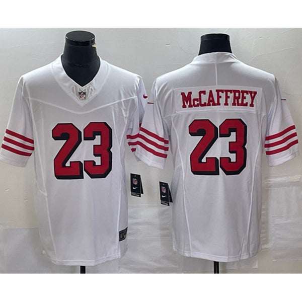 Men's Nike Christian McCaffrey Scarlet San Francisco 49ers Alternate Game  Player Jersey