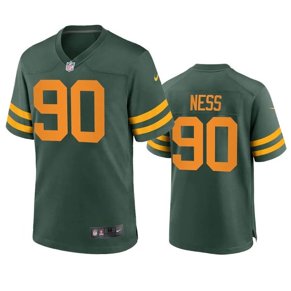 Packers Def Lineman LUKAS VAN NESS Signed Custom Replica Green Jersey AUTO  - BAS