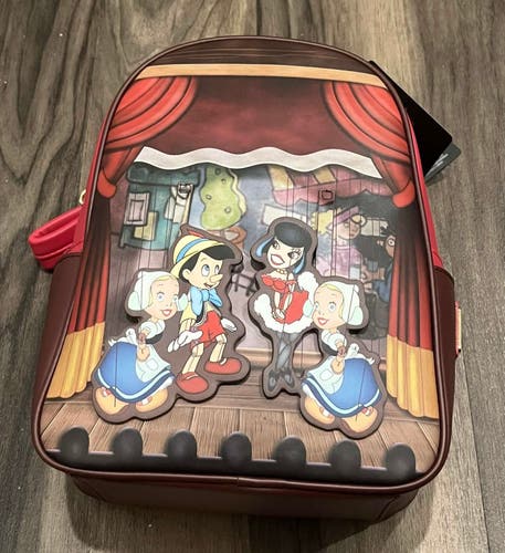 Disney Loungefly Pinocchio Backpack New With Tags